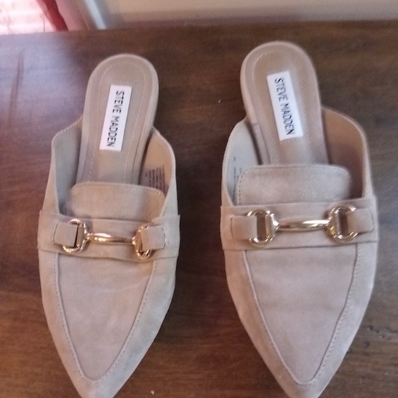 Steve Madden Kandi Camel Slides - Picture 2 of 8